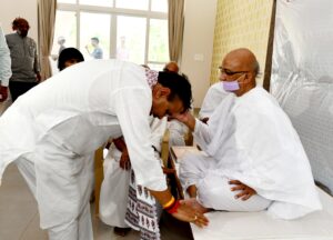 RAJASTHAN CM SEEKING BLESSINGS'