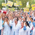 Government physicians go on indefinite strike in Haryana, affecting hospital services.