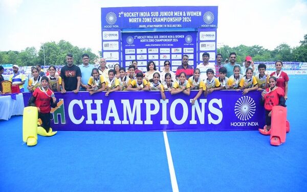 Uttar Pradesh and Haryana win trophies in the 2nd Hockey India Sub Junior Women, Men North Zone Championship 2024.