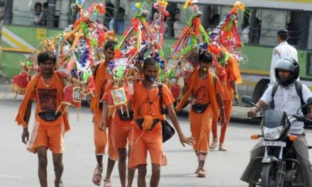 After UP, Uttarakhand: Police in Haridwar say eateries along Kanwar Yatra would have to display the owner’s name.