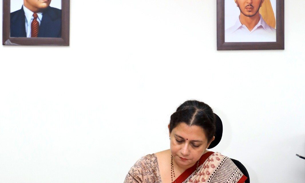 Anindita Mitra assumes charge as Secretary Cooperation and MD The Punjab State Co-operative Bank