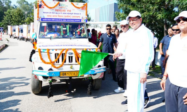 Uttarakhand CM Pushkar Singh Dhami Leads ‘Swachhata Hi Seva-2024’ Campaign, Flags Off Marathon