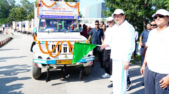 Uttarakhand CM Pushkar Singh Dhami Leads ‘Swachhata Hi Seva-2024’ Campaign, Flags Off Marathon