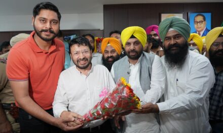 Dr. Ravjot Singh Assumes Charge as Punjab’s Cabinet Minister for Local Government and Parliamentary Affairs