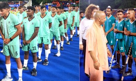 Hon’ble Chief Minister of Uttar Pradesh Shri Yogi Adityanath inaugurates the prestigious 1st Hockey India Junior Men Inter-Zone Championship 2024