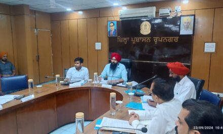 MP Malvinder Singh Kang Urges Teachers to Join Students for Mid-Day Meals, Reviews Key Development Projects in Rupnagar