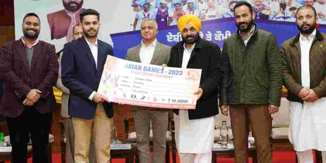 Asian Games and National Games winners thank Punjab government for giving cash awards of Rs. 33.83 crore