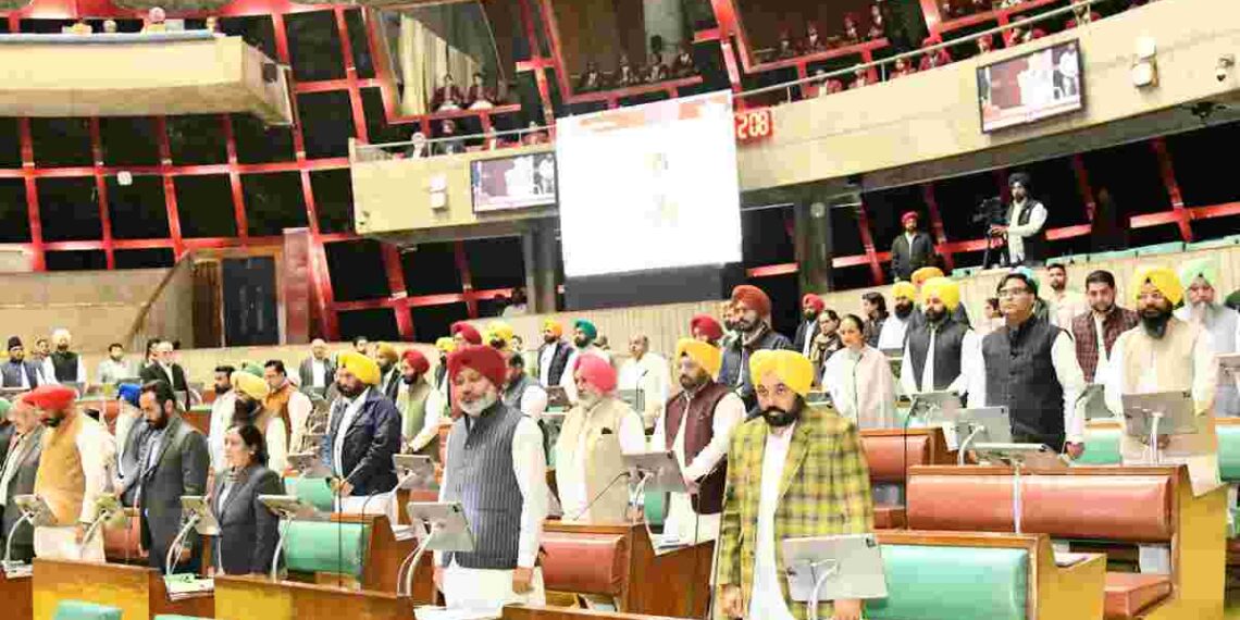 BHAGWANT MANN LEADS PUNJAB VIDHAN SABHA IN OBITUARY REFERENCES TO NOTED PERSONALITIES