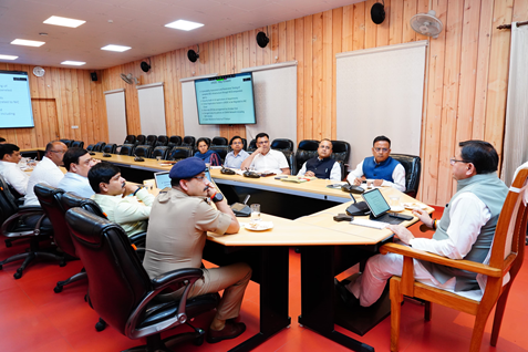 CM Dhami Leads High-Level Meeting to Tackle Malware Attack on State Data Center, Ensures Quick Recovery