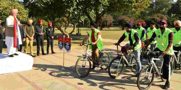 Chetan Singh Jauramajra welcomes cycle rally design to raise awareness about soldiers’ martyrdom and encourage youth to join army