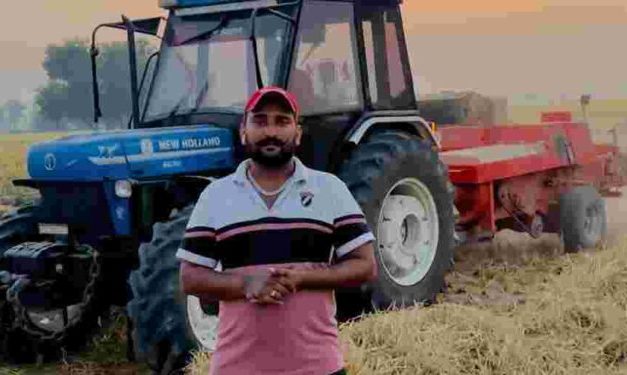 MALERKOTLA-BASED FARMER MAKES ₹16L BUCKS BY SELLING PADDY STUBBLE