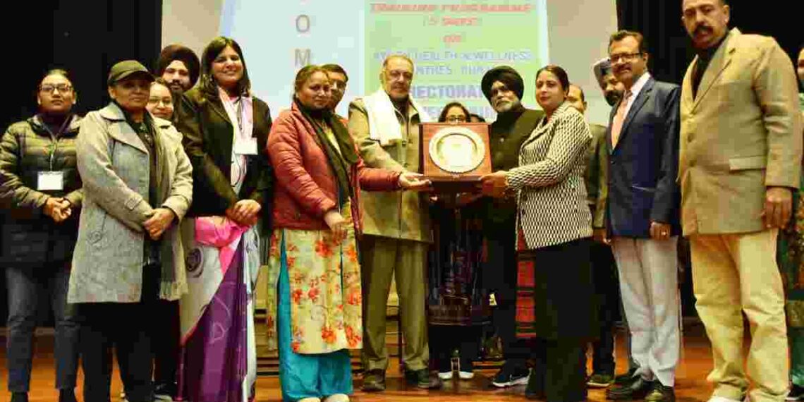 PUNJAB HEALTH MINISTER INAUGURATES TRAINING PROGRAMME ON AYUSH HEALTH AND WELLNESS CENTRES