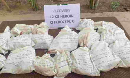 PUNJAB POLICE ARREST TWO DRUG SMUGGLERS WITH 12KG HEROIN FROM FEROZEPUR