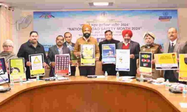 Laljit Singh Bhullar kick starts Road Safety Month, emphasizing need for collective efforts in reducing mortality rate in road accidents