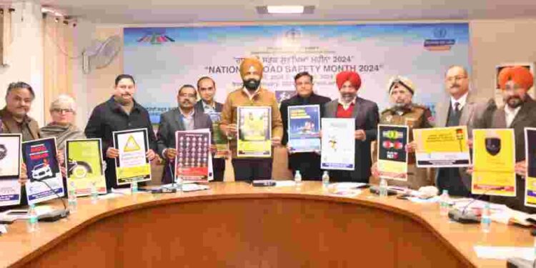 Laljit Singh Bhullar kick starts Road Safety Month, emphasizing need for collective efforts in reducing mortality rate in road accidents