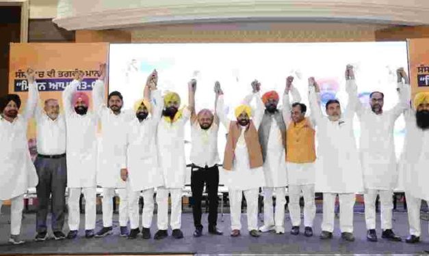 Mann introduced AAP’s 13 Lok Sabha candidates to the people of Punjab, says they will be your voice in the parliament