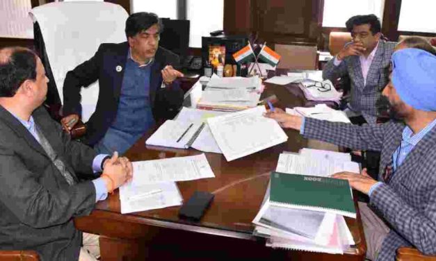 Cabinet Minister Bram Shankar Jimpa, Minister of Water Supply and Sanitation reviews important projects of Water Supply & Sanitation Department