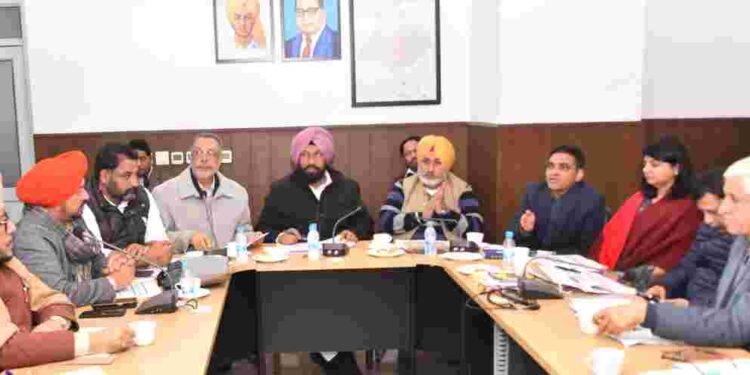 LOCAL GOVERNMENT MINISTER BALKAR SINGH, WHILE REVIEWING THE ONGOING PROJECTS, DIRECTED THE OFFICIALS TO EXPEDITE DEVELOPMENT WORK