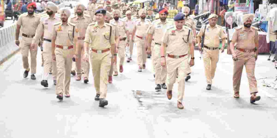 LOK SABHA ELECTIONS-2024: PUNJAB POLICE, PARAMILITARY FORCES CARRY OUT FLAG MARCHES ACROSS STATE