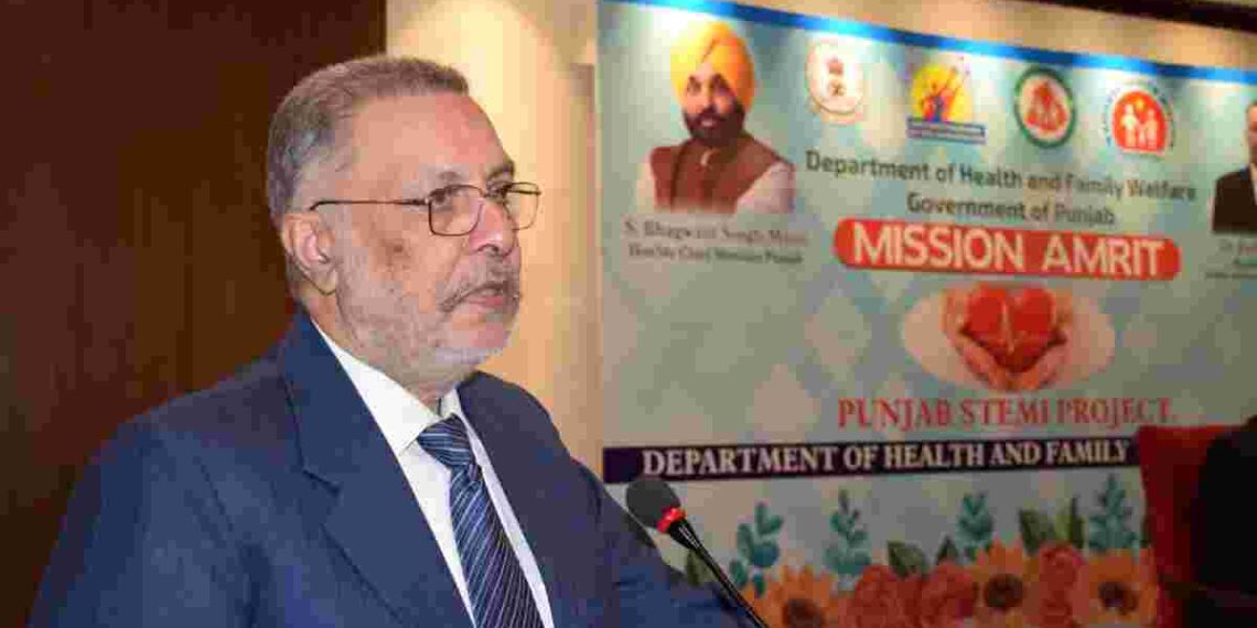 PUNJAB HEALTH MINISTER LAUNCHES PUNJAB STEMI PROJECT TO ENSURE TIMELY TREATMENT IN CASE OF HEART ATTACK