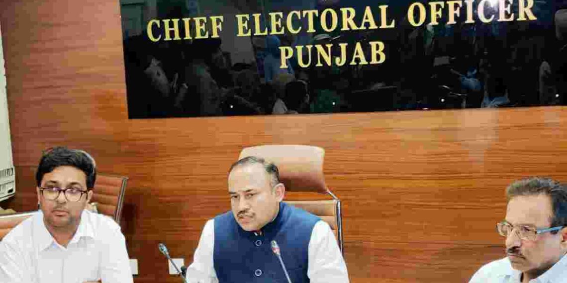 Punjab CEO’s Press Conference: Sibin C expresses commitment to ensure free and fair elections