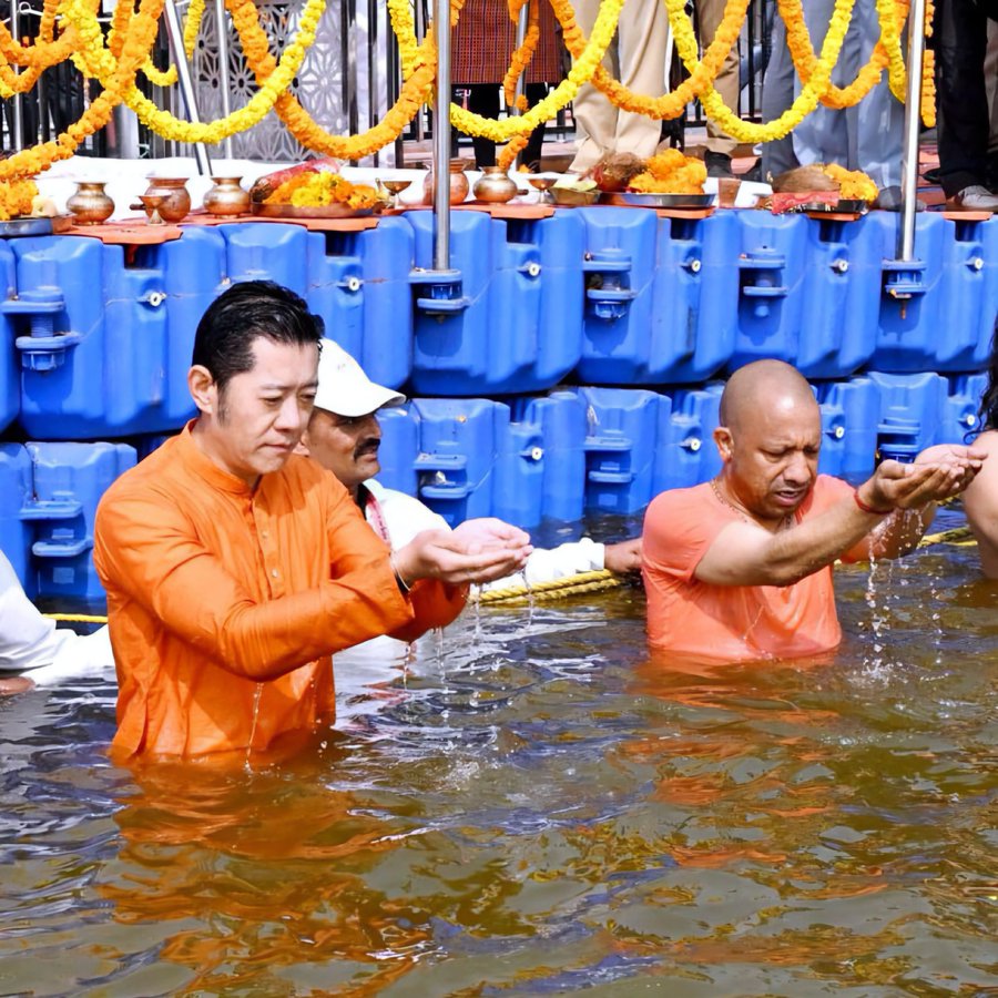 Bhutan King Takes Sacred Dip at Maha Kumbh, Strengthening India-Bhutan Ties