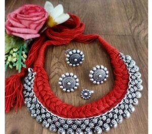 A scarf of ethnic origin