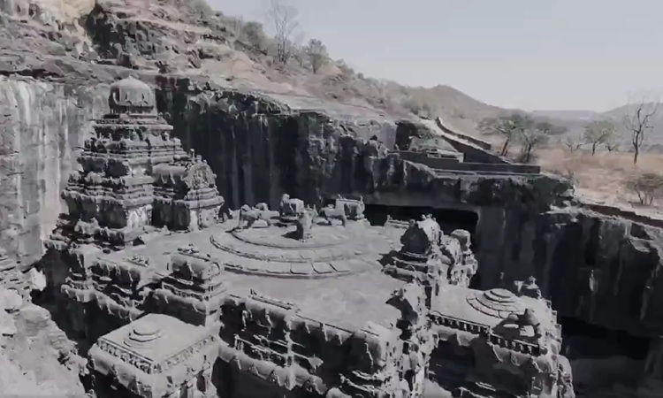 Kailasa Temple at Ellora in Maharashtra