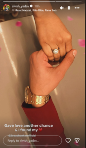 Elvish Yadav Sparks Engagement Rumours with Zia Shankar After Social Media Post